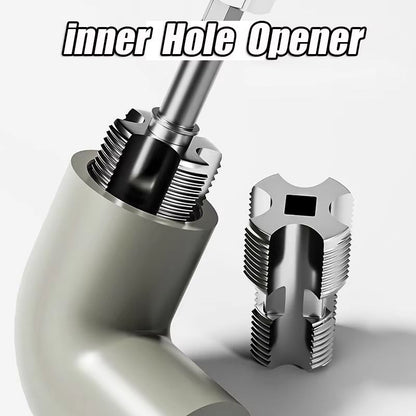 Water Pipe Inner Hole Opener For Electric Drill  Hex Shank Pipe Tapping Tool 4Point 6Point Universa 2