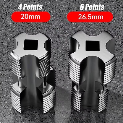 Water Pipe Inner Hole Opener For Electric Drill  Hex Shank Pipe Tapping Tool 4Point 6Point Universa 3