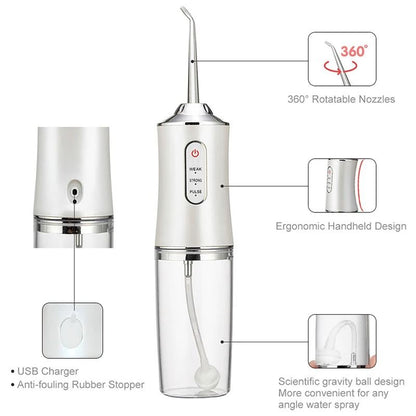 Portable Smart Electric Oral Irrigator With 4 Jets And 3 Modes 2