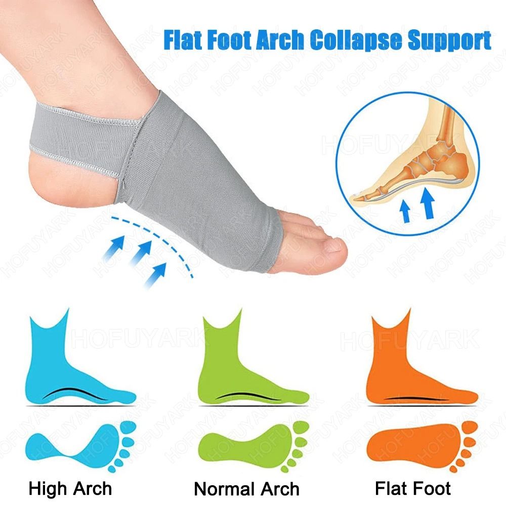 Silicone Arch Support Insoles For Flat Feet And Plantar Fasciitis Pain Relief 2