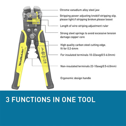 Professional Automatic Wire Stripper Cutter And Crimper Tool For Electricians And DIY Use 5