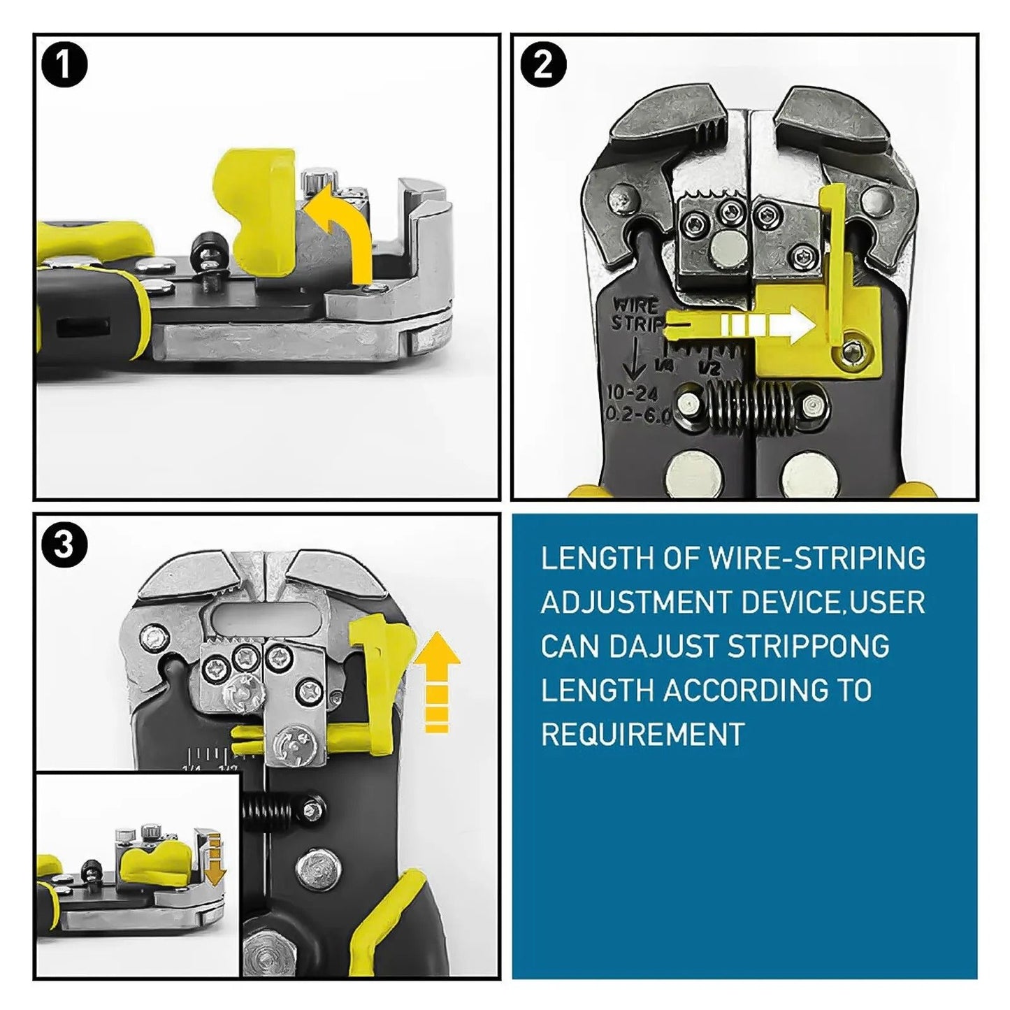 Professional Automatic Wire Stripper Cutter And Crimper Tool For Electricians And DIY Use 6