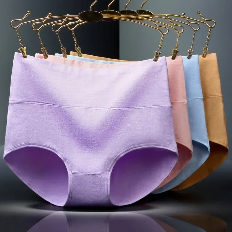 4 Pack High Waist Cotton Shaping Panties For Women With Tummy Control And Slim Fit Design 2