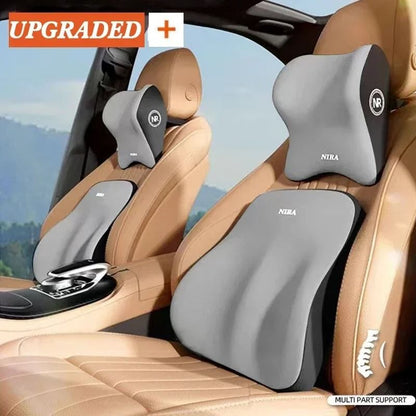 Memory Foam Car Lumbar And Neck Support Pillows 2