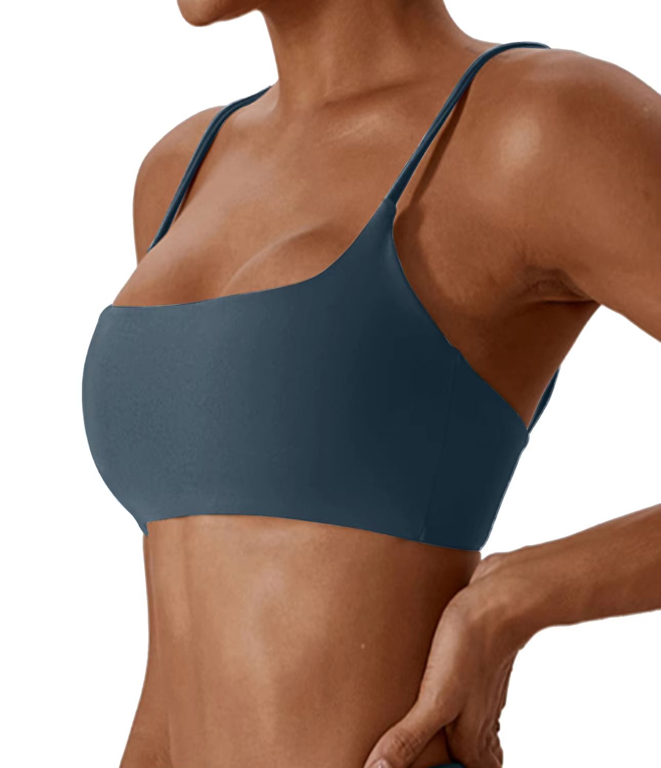 Womens Cross Back Sports Bra  Super Soft Yoga Fitness Bra For Running  Workouts 10