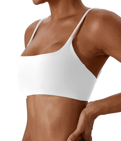 Womens Cross Back Sports Bra  Super Soft Yoga Fitness Bra For Running  Workouts 6