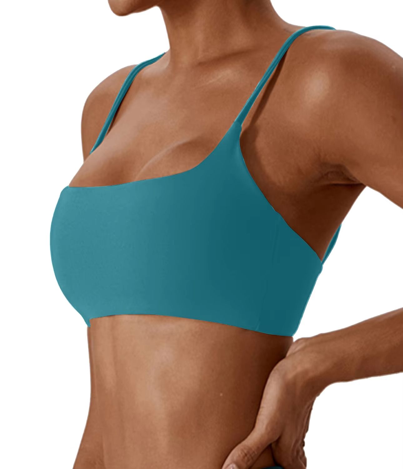 Womens Cross Back Sports Bra  Super Soft Yoga Fitness Bra For Running  Workouts 8