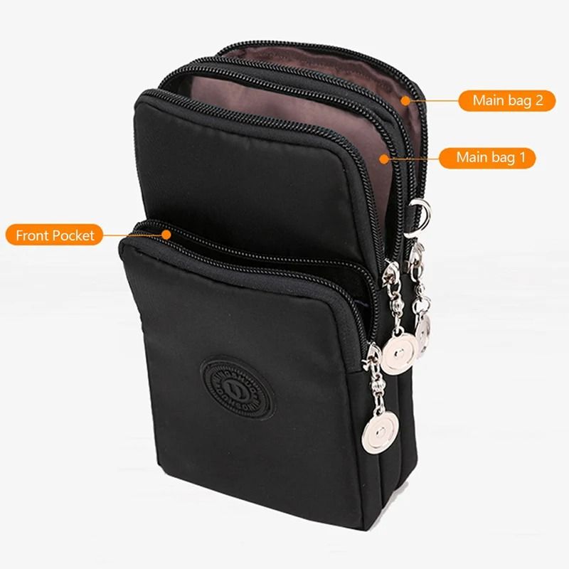 Womens Nylon Crossbody Phone Bag With Strap And Coin Purse For Travel And Everyday Carry 3