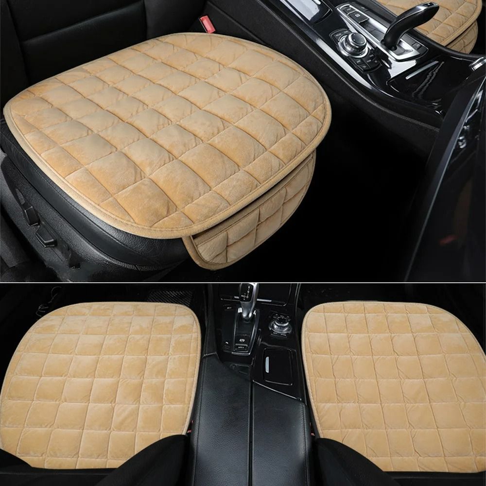 Universal Winter Warm Car Seat Cushion With Anti Slip Bottom For Front Seat Protection And Cold Wea 1