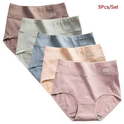 5 Pack High Waist Cotton Panties For Women With Soft Crotch And Comfortable Stretch Fit 6