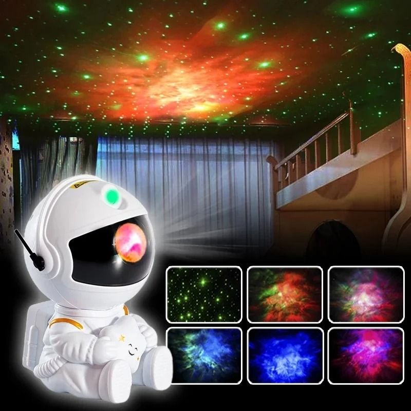 Astronaut Galaxy Star Projector LED Night Light For Kids And Bedroom Decorative Ambiance 2