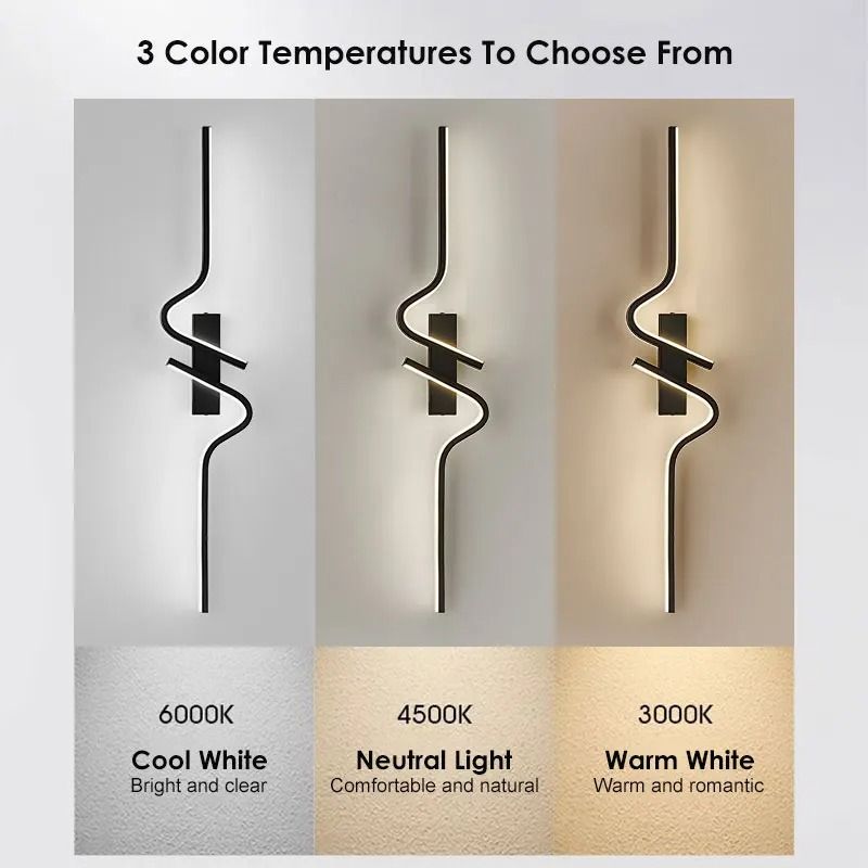Modern LED Wall Lamp With Up And Down Light For Bedroom Hallway Or Bedside Accent Lighting 2