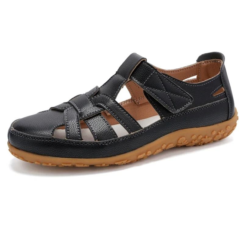 Womens Closed Toe Flat Walking Sandals Comfortable Loafers Style For Summer Casual Travel And Beach 8