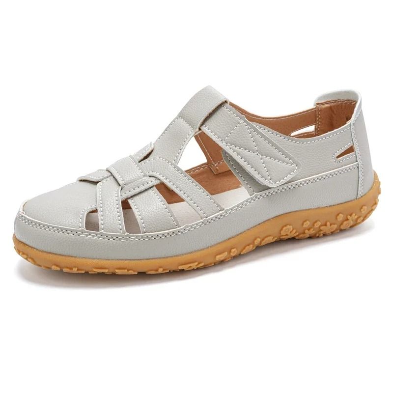 Womens Closed Toe Flat Walking Sandals Comfortable Loafers Style For Summer Casual Travel And Beach 9