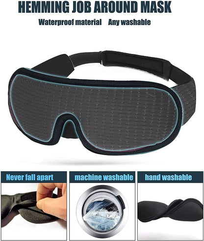 3D Light Block Sleep Mask Ultra Soft Memory Foam Eye Shade 3