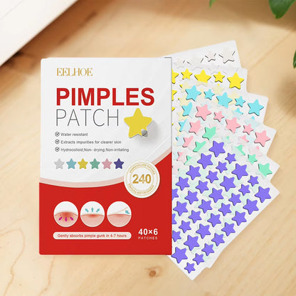 New High-end Pimple Patch, Acne Patches in Heart Star Shapes, Acne Dots Patches, Moisturizes Covering Zits and Blemishes