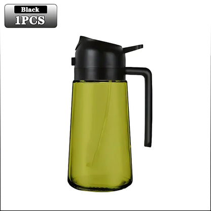 Olive Oil Dispenser Dark Glass Oil Sprayer Black Lightproof Oil Spray Bottle For Cooking Salads Air 6