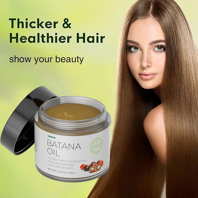 Pure Raw Batana Oil for Hair Growth, Enhance Hair Thickness and Smoothness, Revitalize Scalp, Prevent Hair Loss