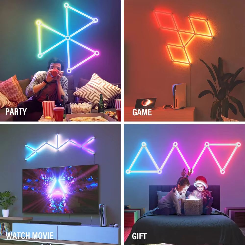 Smart RGB Splicing Atmosphere Wall Light DIY Pack 1