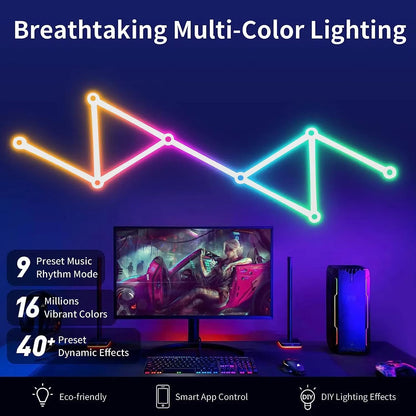 Smart RGB Splicing Atmosphere Wall Light DIY Pack 3