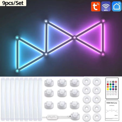 Smart RGB Splicing Atmosphere Wall Light DIY Pack 7