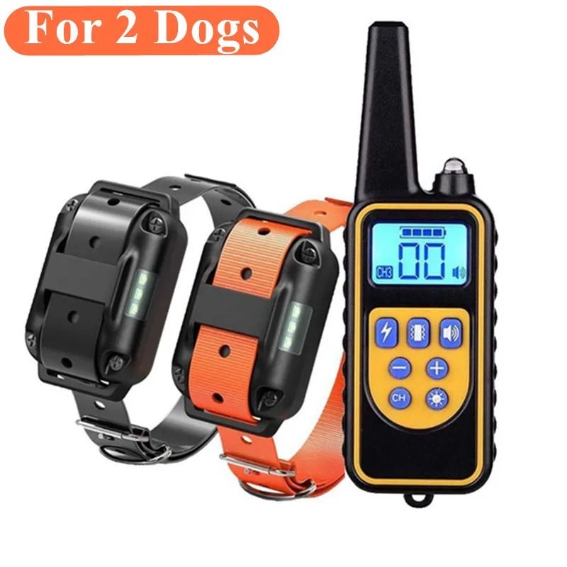 Electric Dog Training Collar With Remote  Waterproof  Rechargeable 10