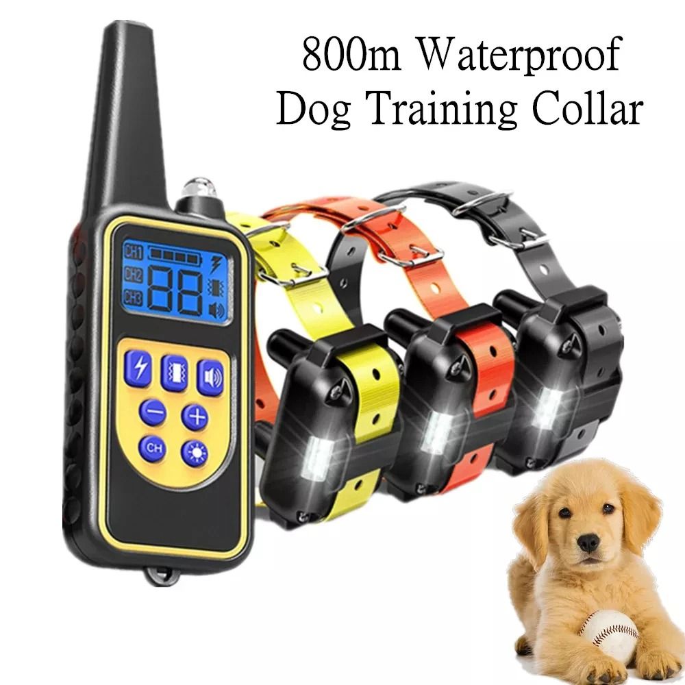 Electric Dog Training Collar With Remote  Waterproof  Rechargeable 1