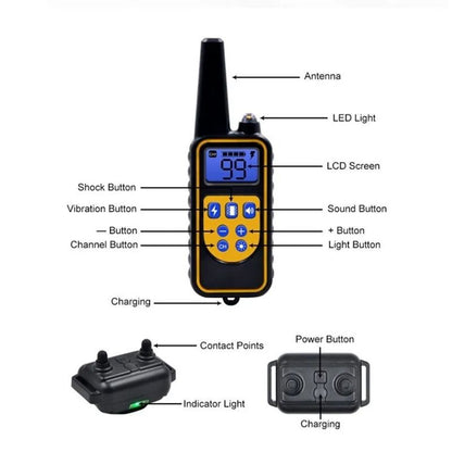 Electric Dog Training Collar With Remote  Waterproof  Rechargeable 5