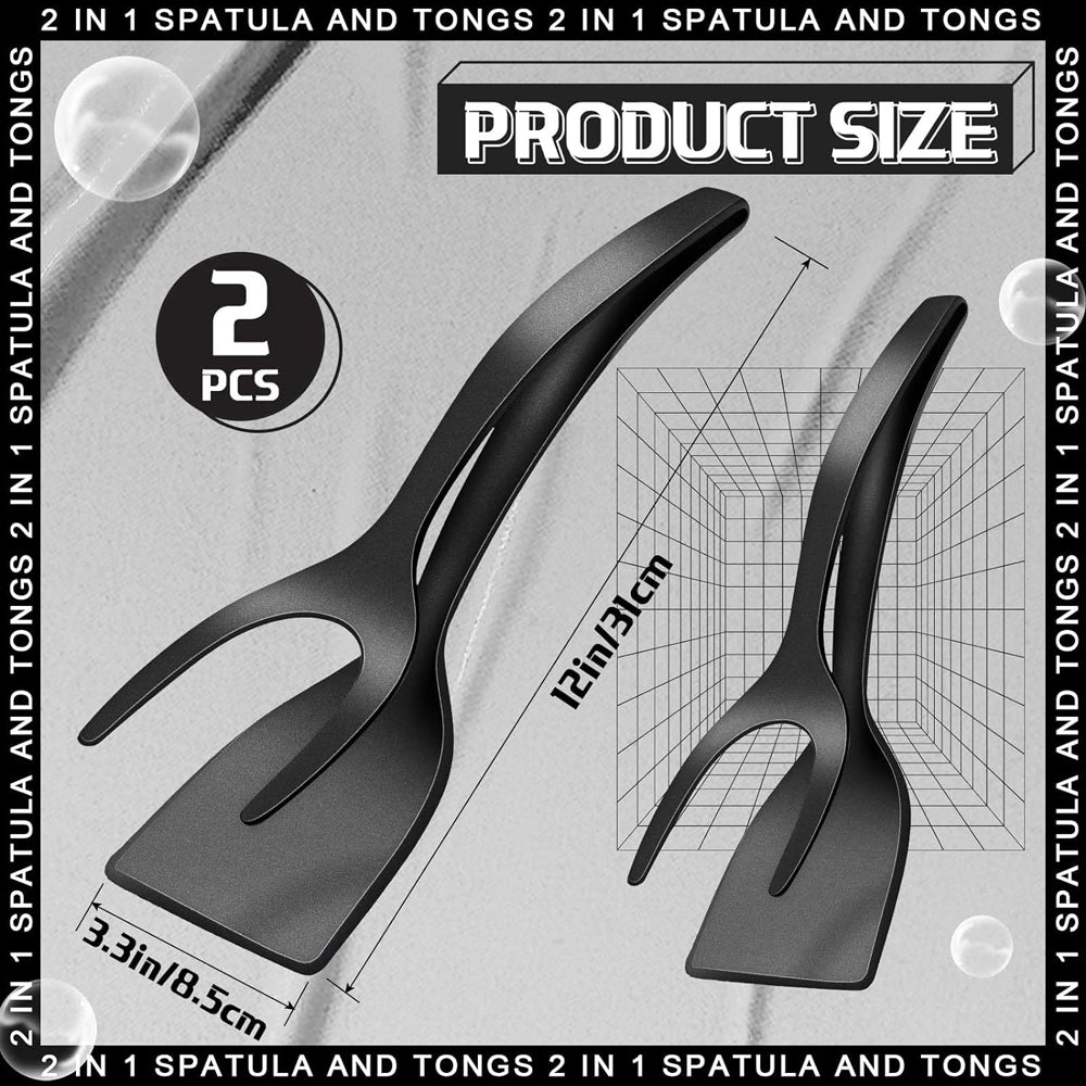 Non Stick Grip Flip Spatula Clamp Egg Pancake Tool Fish Omelette French Toast Cooking Turner For Ho 1