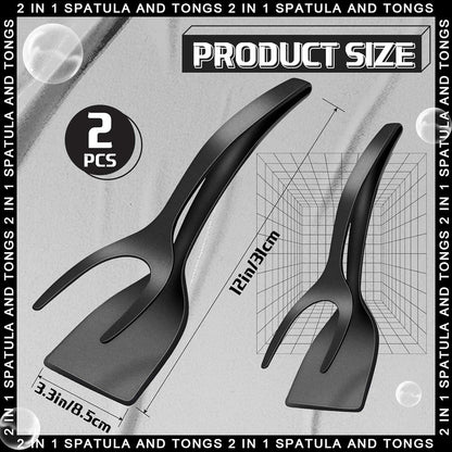 Non Stick Grip Flip Spatula Clamp Egg Pancake Tool Fish Omelette French Toast Cooking Turner For Ho 1
