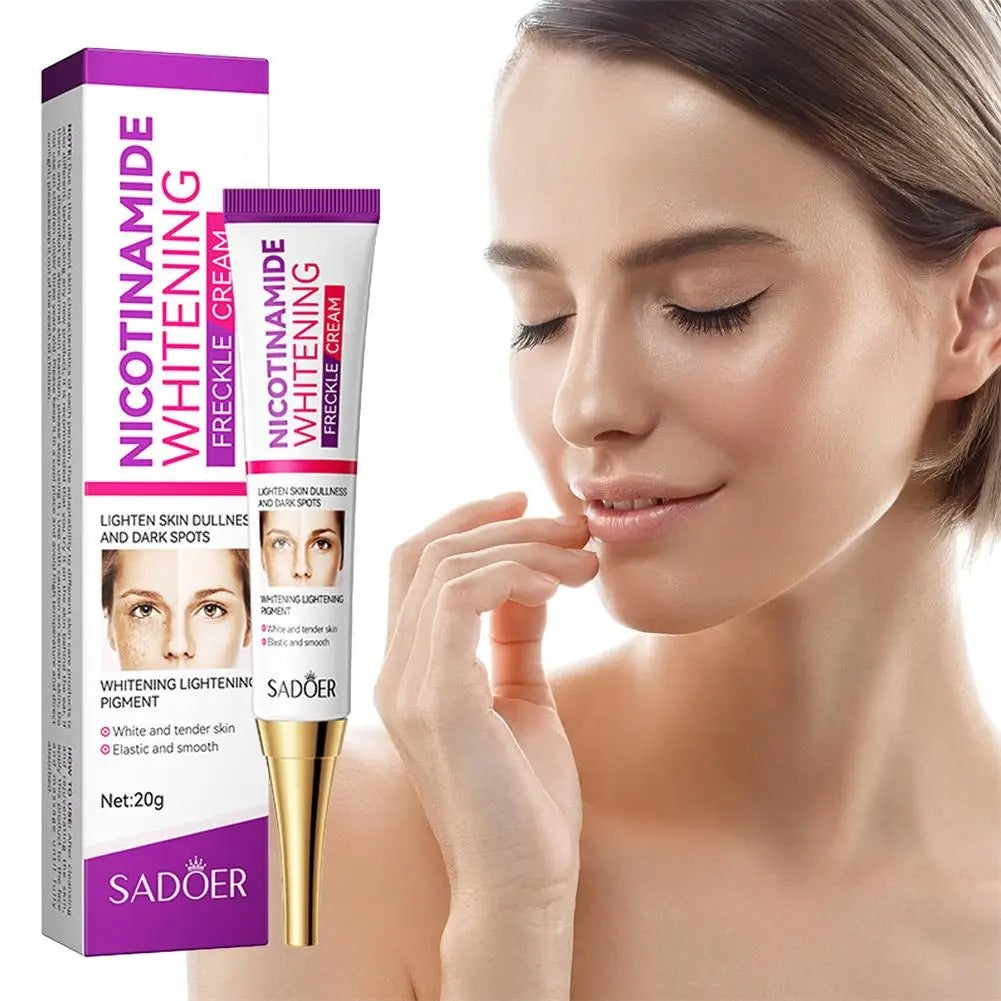 Face Whitening and Freckle Removing Cream, Niacinamide Brightening Moisturizing Face Cream, Dark Spot Fade Formula