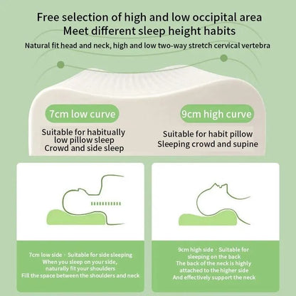 Thai Natural Latex Cervical Pillow For Adults  Ergonomic Memory Foam 4