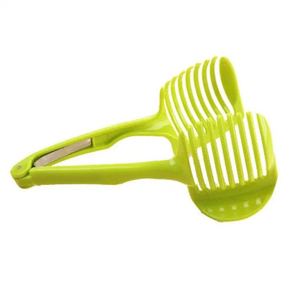 Stainless Steel Onion Holder Kitchen Gadgets, Tomato Slicer, Potato Cutter, Fruit Vegetable Slicing Tool Accessories