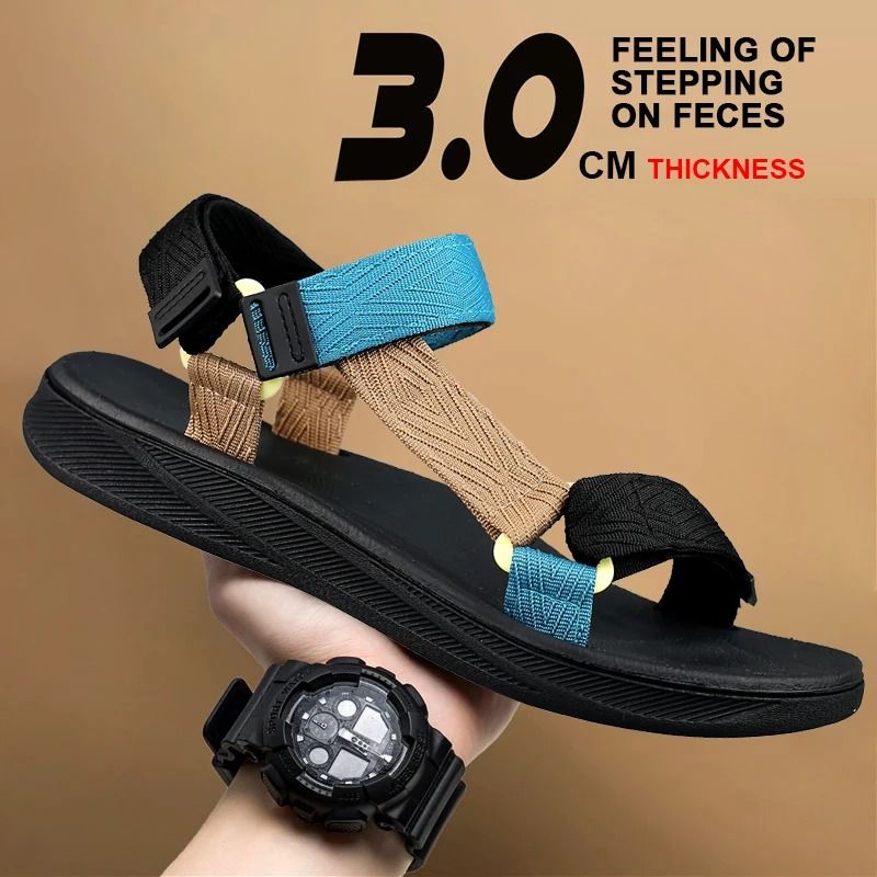 Mens Outdoor Gladiator Sandals With Arch Support And Yoga Mat Insole 1