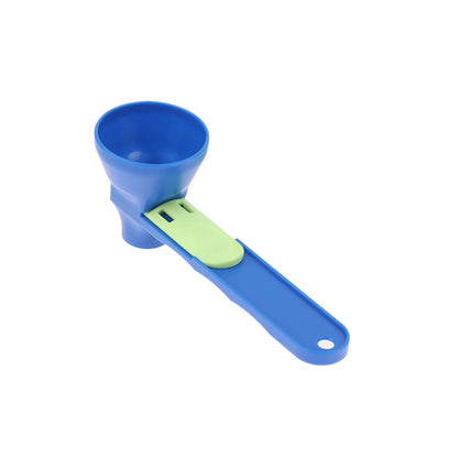 2 in 1 Sliding Design Measuring Spoon, Kitchen Accessories Filling Coffee Scoop, Reusable Funnel Protein Powder Scoop