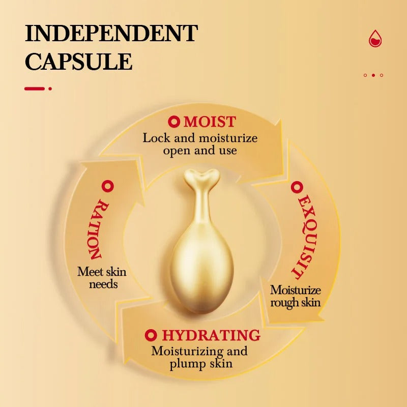 Placenta Capsules Serum Spot Acne Remover Whitening Face Serum Anti Wrinkle Firming Brighten Skin C 3