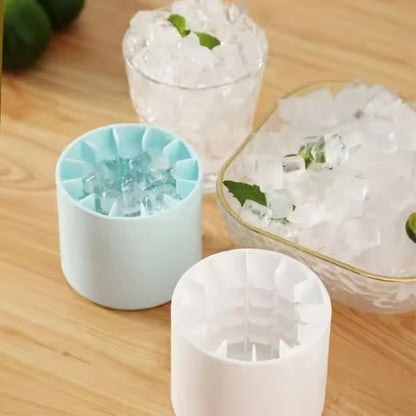Premium Silicone Ice Cube Mold for Refrigerator, Round Ice Bucket Shape, DIY Summer Ice Maker for Home Use