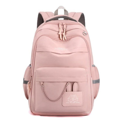 Girls Large Capacity School Backpack with Bookbag Compartments