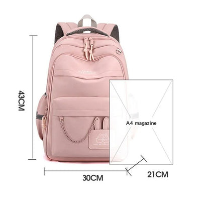 Girls Large Capacity School Backpack With Bookbag Compartments 6
