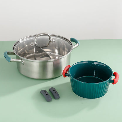 Heat Insulated Silicone Pan Handle Cover 2Pcs, Kitchen Assist Holder Grip Sleeve for Hot Cookware and Frying Pans