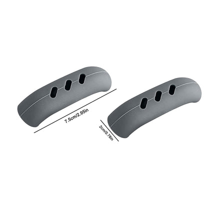 Heat Insulated Silicone Pan Handle Cover 2Pcs, Kitchen Assist Holder Grip Sleeve for Hot Cookware and Frying Pans