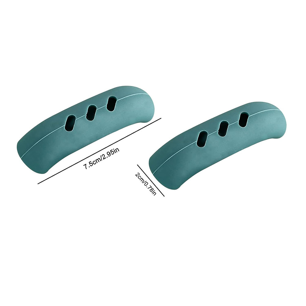 Heat Insulated Silicone Pan Handle Cover 2Pcs, Kitchen Assist Holder Grip Sleeve for Hot Cookware and Frying Pans