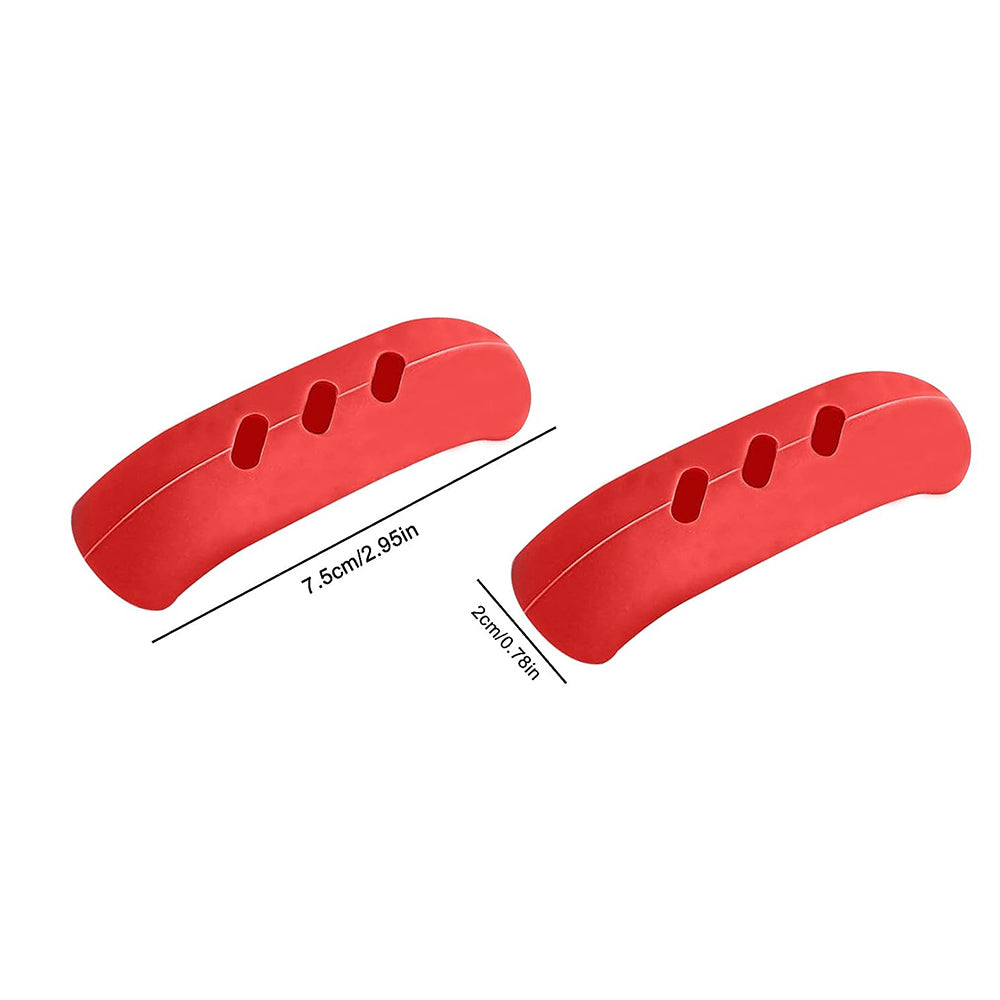 Heat Insulated Silicone Pan Handle Cover 2Pcs, Kitchen Assist Holder Grip Sleeve for Hot Cookware and Frying Pans