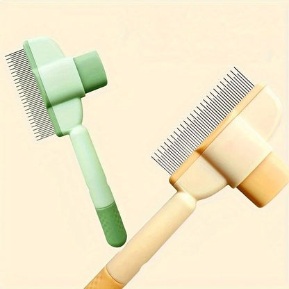 Dual-Purpose Pet Grooming Comb for Cats and Dogs – Floating Teeth Hair Remover