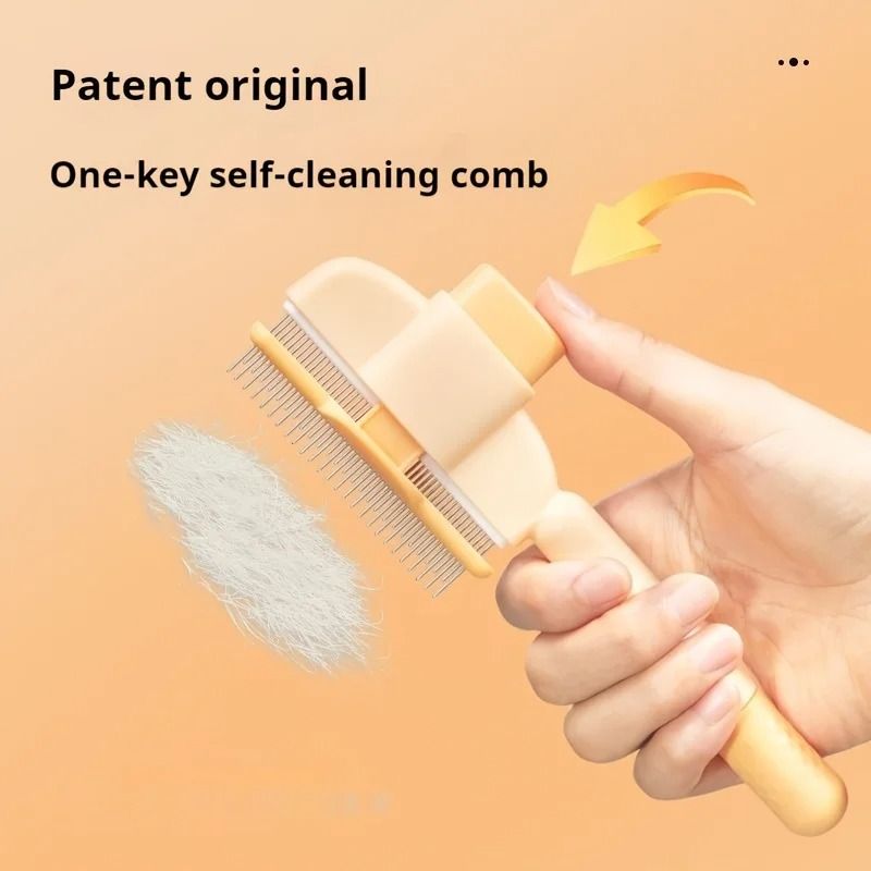 DualPurpose Pet Grooming Comb For Cats And Dogs  Floating Teeth Hair Remover 3