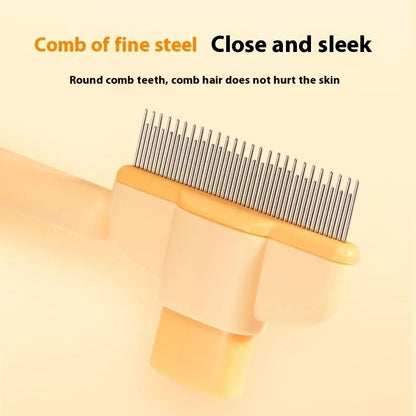 DualPurpose Pet Grooming Comb For Cats And Dogs  Floating Teeth Hair Remover 4