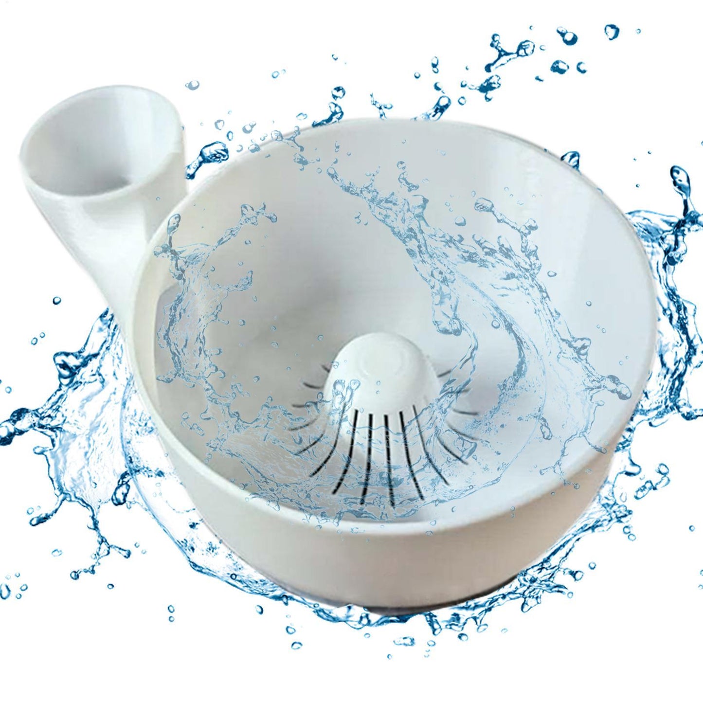 Portable Vegetable Washer Fruit Wash Bowl, Food Washing Spinner, Kitchen Auto Cleaning Machine for Quick Draining