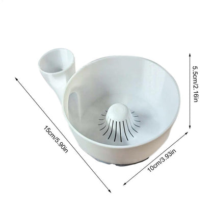 Portable Vegetable Washer Fruit Wash Bowl, Food Washing Spinner, Kitchen Auto Cleaning Machine for Quick Draining