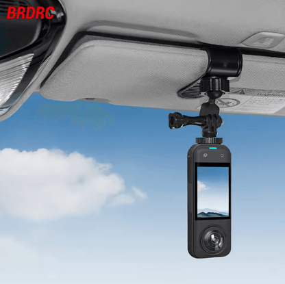 BRDRC Car Sun Visor Mount for Action Cameras and Smartphones