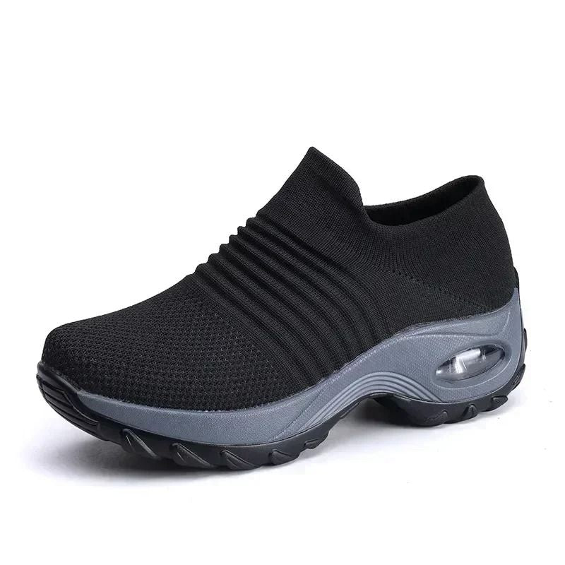 Women Orthopedic Style Non Slip Platform Sneakers Breathable Wear Resistant Casual Shoes 3